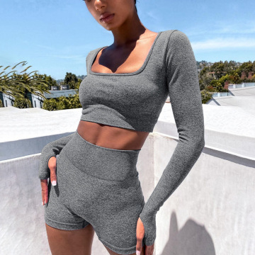 Custom Women Long Sleeve Yoga Set