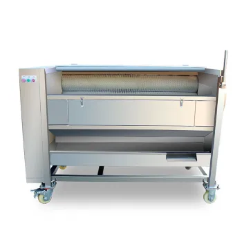 Industrial carrot washing machine