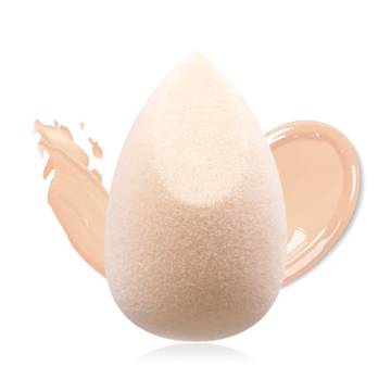 Custom Private Label Egg-Shaped Flocked Velvet Microfiber Makeup Sponge (Similar to Juno Sponge)