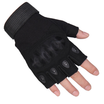 Protective Fitness Training Gloves: Shock Resistant Winter Half Finger Hiking Gloves