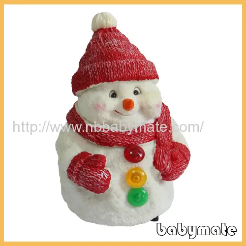 10" Red Hat And Scarf Soft Snowman 