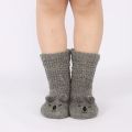 Mens Knitted Sweater Fleece Gripper Socks