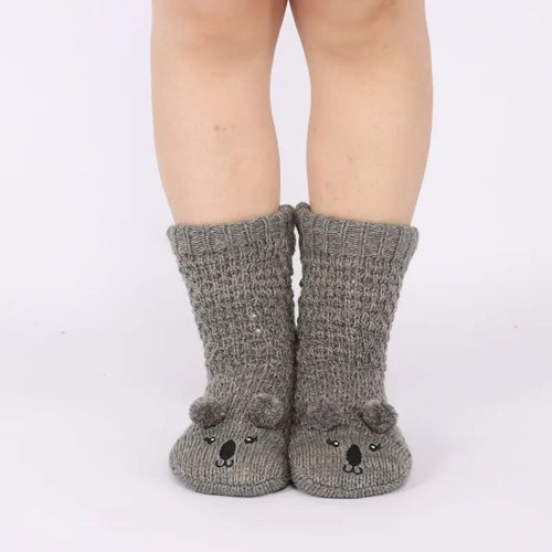 Sweater Fleece Slipper Socks Mens Knitted Sweater Fleece Gripper Slipper Socks Manufactory