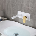 Simple fashion double hole wall mounted faucet