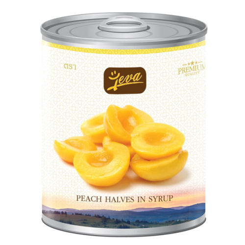 peach jaune doux en conserve