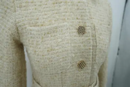 ladies coats long sleeve tweed fabric ladies dress