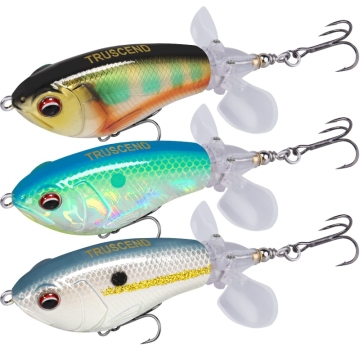 Hot Sale 3Pcs/Set Saltwater Fishing Poppers Lures for Bass