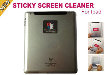 Oem / Custom Microfiber Sticky Screen Cleaner For Ipad / Tablet / Computer / Laptop / Gps / Digital Camera