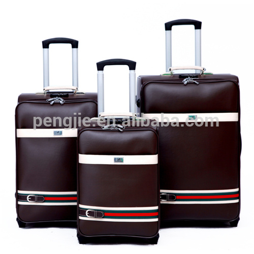 High Quality Unique PU Trolley Travel Luggage