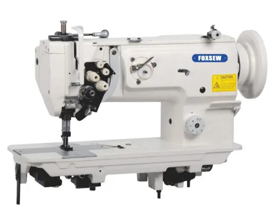 Twin Needle Heavy Duty Lockstitch Sewing Machine with Split Needle Bar
