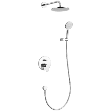 Shower set for concealed installation
