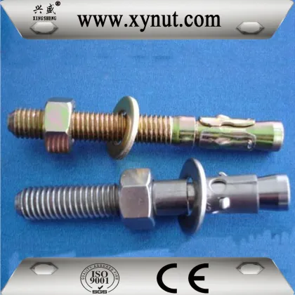 China made torque controlled expansion m20 anchor bolts/ wedge anchor