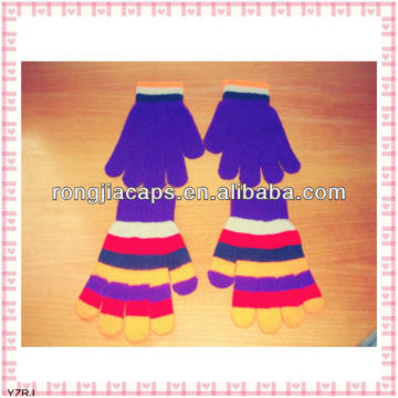 Child Gloves/China Factory wholesale acrylic knit magic gloves