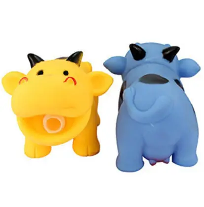 N297 hot vinyle scream cattle toys for venting