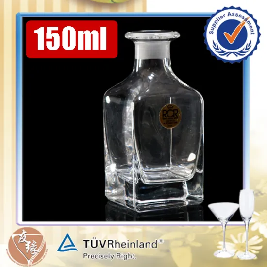 150ml small cork empty rectangular difuser glass bottles