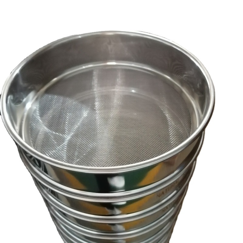 1-200 Micron Stainless Steel Mesh Sieve Test Fine Sieve for Restaurant Industries New Condition Various Sizes Available