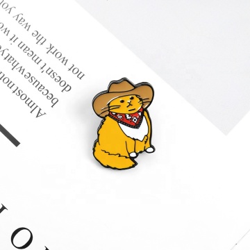 Hot Cartoon Cute Kitten Enamel Cat Pin for Backpack or Collar