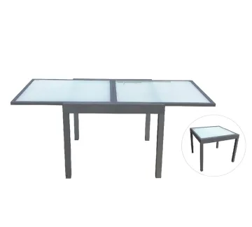 Extendable Aluminum 8 Seater Garden Table Set for Sale