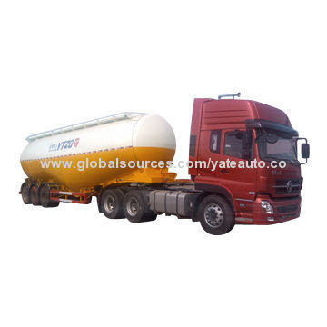 55cbm Bulk Cement Silo Trailer, 3 Axle FUWA Brand, 66T Loading Capacity and 11.00R20 Tire