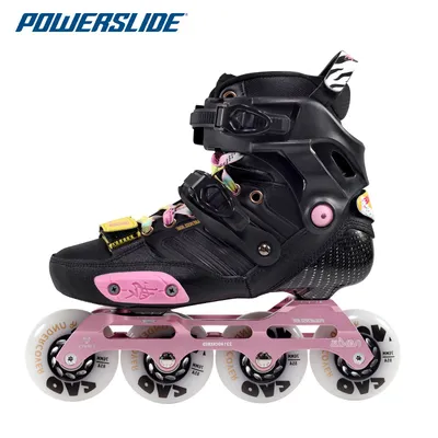 Powerslide Evo: High-End Carbon Fiber Freestyle Inline Skates with Advanced Flashing Rollers