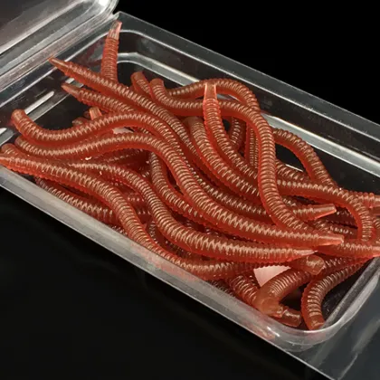Wholesale Soft Bait Worm Set 8cm-10cm PET Material Fishing Gear