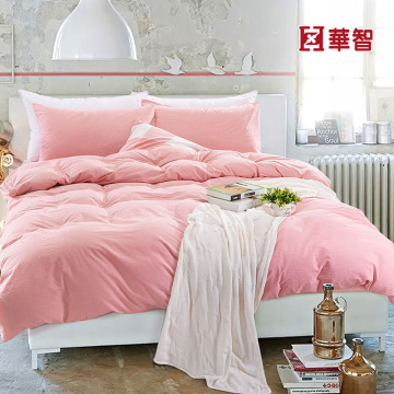 stone washing cotton bedding sets, linen bed sheets set queen size