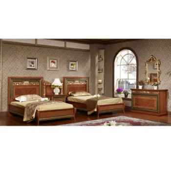 Nice Design Hotel Furniture, MDF Material, Includes Bed, Dresser and Chest