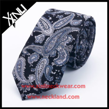 100% Handmade Paisley Print Mens Neck Tie