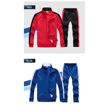 Set da tuta da uomo Set di abbigliamento sportivo con cerniera completa