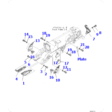 D275A-5R Crawler DozerTrack Frame Guard17M-30-57330