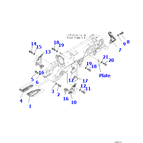 D275A-5R Crawler DozerTrack Frame Guard17M-30-57330