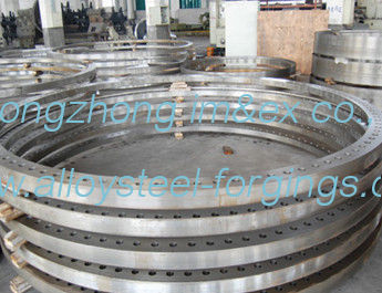 18crnimo7-6 Seamless Rolled Ring Forging, Forged Steel Flange For Mining