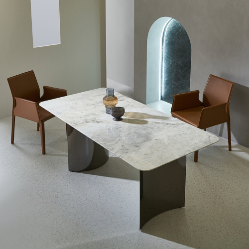 Typical Fancy Quality Room Dining Table Modern Fashion Nature Stone Dining Table Supplier
