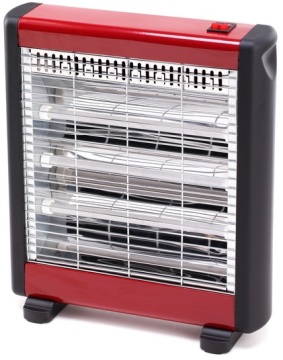 Compact Portable Electric Heater with Quartz Tubes for Various Power Sources