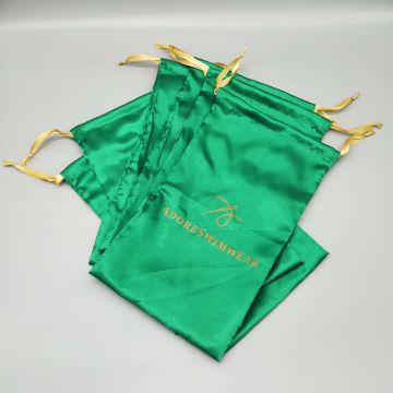 Bolsa de regalo personalizada con cordón y logotipo personalizado