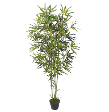 Linwoo Factory Direct 160cm-180cm Faux Evergreen Bamboo Plant for Indoor Decoration