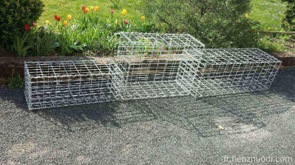 Panier de clôture en pierre Gabion soudée