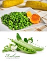 Utrata wagi Dobre jedzenie mrożony zielony groszek