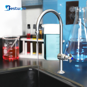 Laboratory Deck-Mount Gooseneck Water Tap
