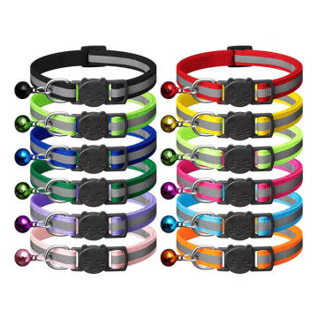 Reflective Premium Adjustable Nylon Pet Collar for Cats