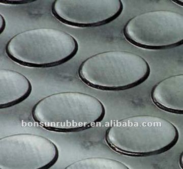 black studded rubber matting /round dot rubber mat roll 3mm/6mm thick