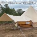 Tard auvent de toile pour les tentes de glamping abris du soleil