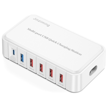 Estação de carregamento multi USB PD QC3.0