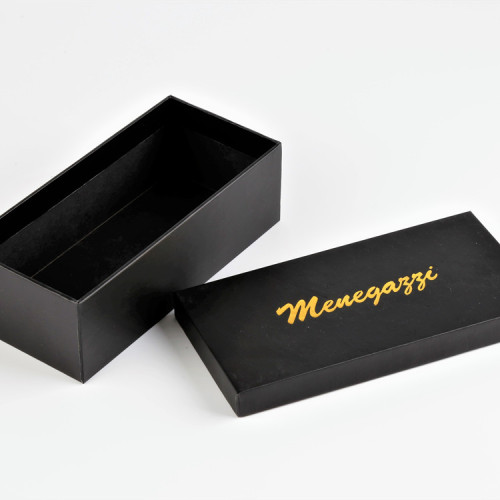 Black Custom Logo Cardboard Paper Glasses Packaging Boxes