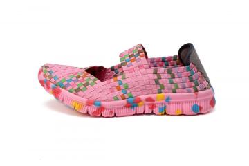 Women's Comfortable Braided Elastic Band Mixed Color Shoes