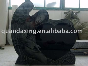 Black Granite Tombstone,Aurora