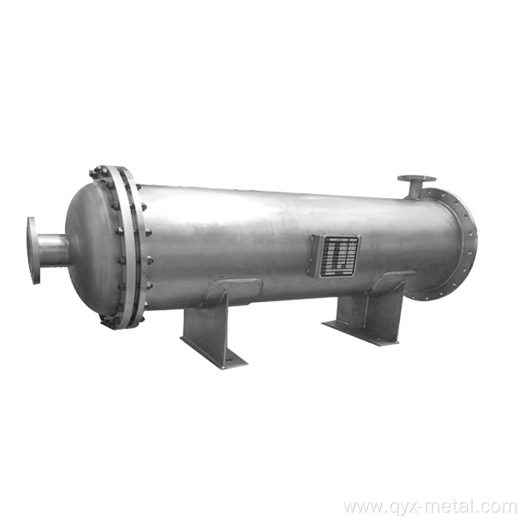 Zirconium tube shell heat exchanger