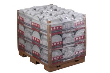 16 Pieces White Porcelain Dinner Set Shrink Packing Pallet Packing