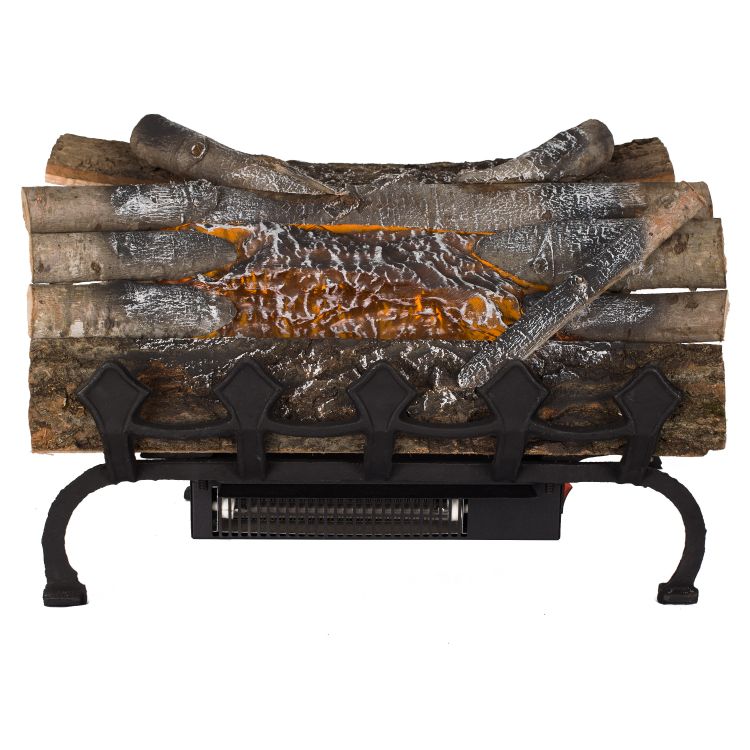 electric log with grate