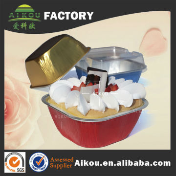 Colorful cupcakes foil square roaster pan for manufacturer of bakery